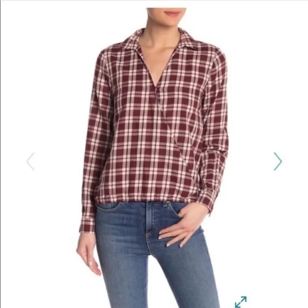 MADEWELL | Arian Plaid Long Sleeve NWT